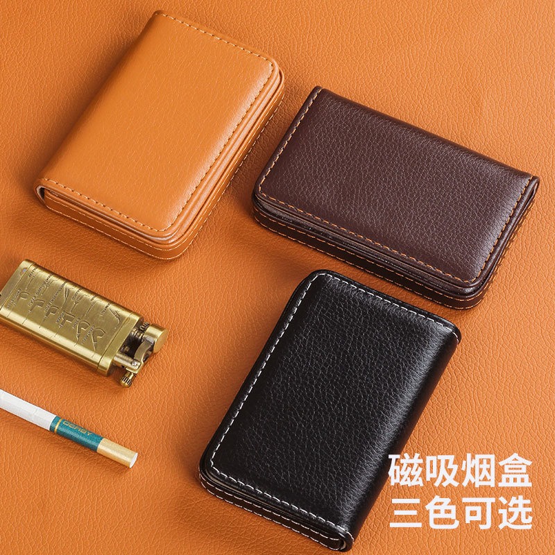 Smoking & Vaping Accessories - Przenośne etui na papierosy 8mm, skóra