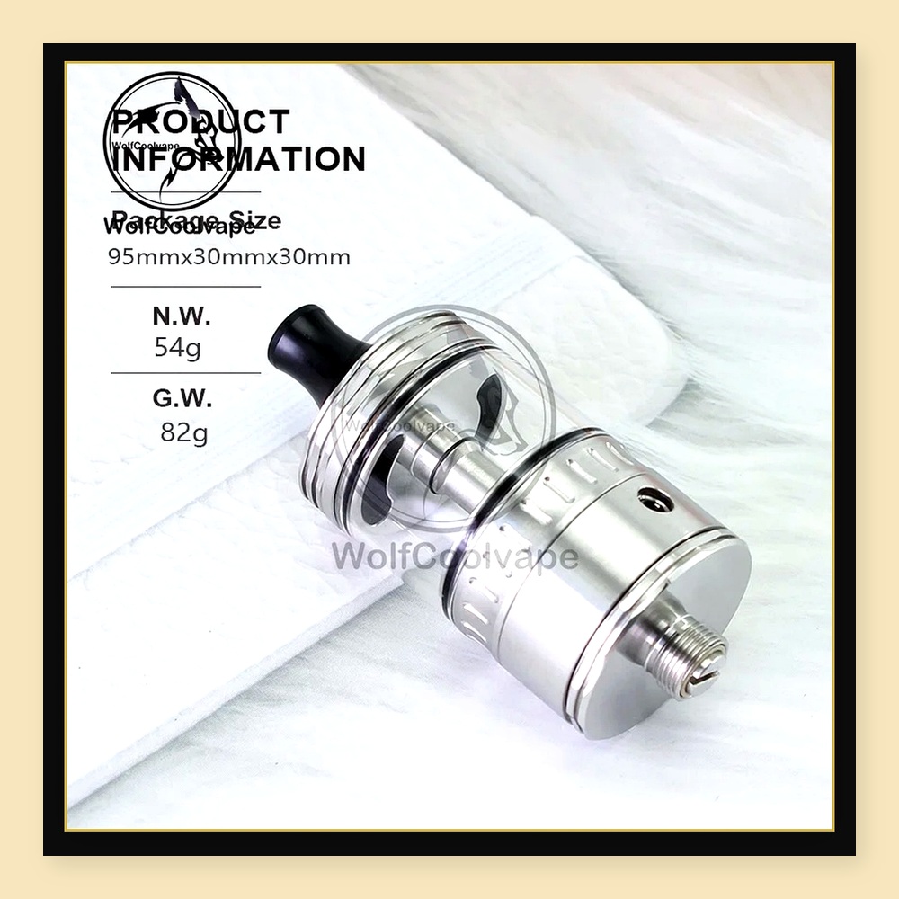 Wolfcoolvape NOLA RTA 22mm Ato – Vaping Air recenzja i cena